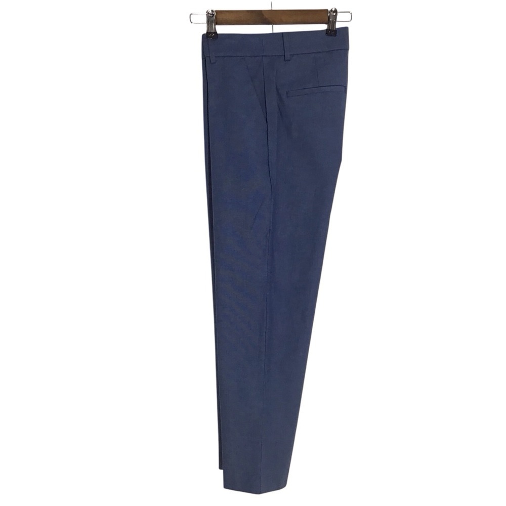 Loft The Perfect Straight Blue Cropped Pants Size 6 NEW